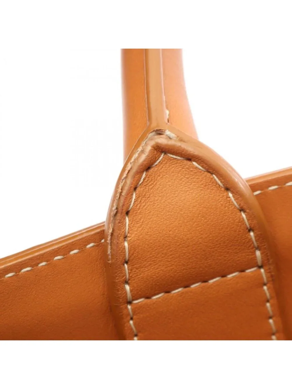 Celine Tote Small Vertical Cover 2-Way Natural Beige Canvas Leather